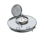hatch of large diameter Ø600 open2 B 600