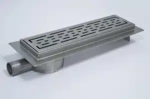 Caniveau de douche avec avaloir abaissée en acier inoxydable