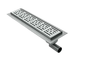 Caniveau de douche sur sortie latérale acier inoxydable