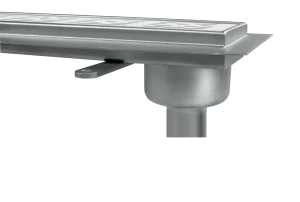 Caniveau de douche sur sortie verticale acier inoxydable