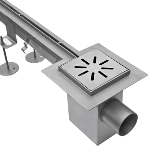 Pool channels and gullies with flattened edges