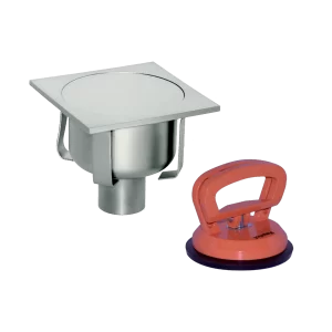 Blind gullies with stainless steel O-rings