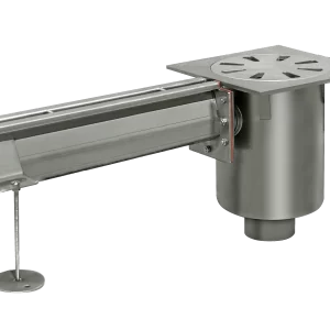 Single plug gully cover with vertical outlet