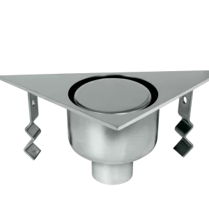 Corner shower gully 100×10 mm or 150×150 mm